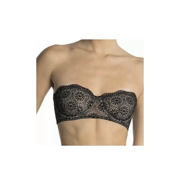 Free People Woman's Intimately Starla Underwire Black Convertible Strapless 34DD - Picture 3 of 5